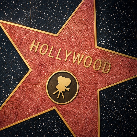 A star on the Hollywood Walk of Fame